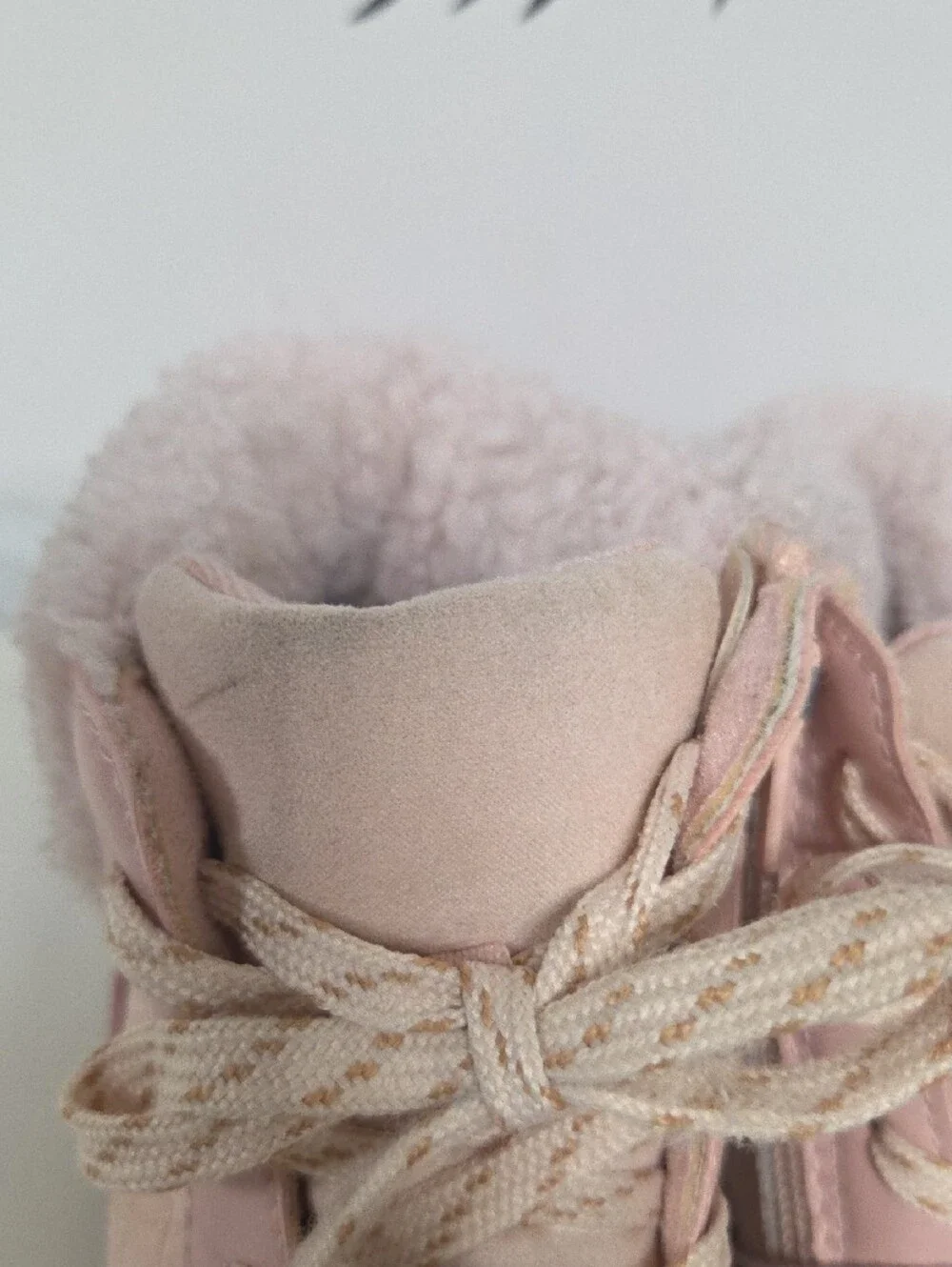 OshKosh B'gosh Pink Quilted Faux-Fur High-Top Kids Boots
